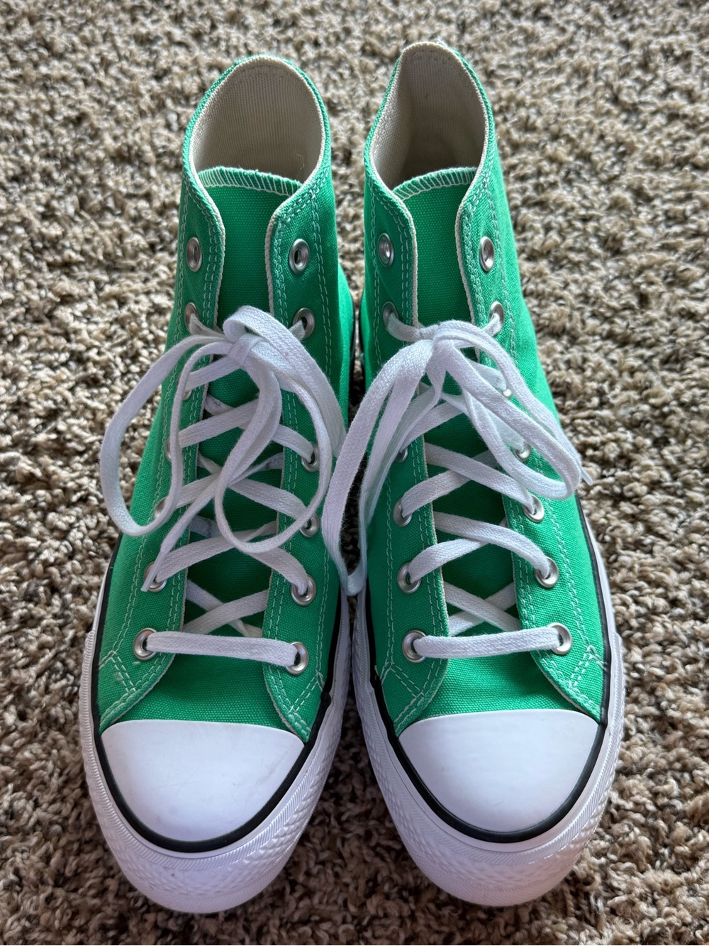 High-Top Converse Lime Green